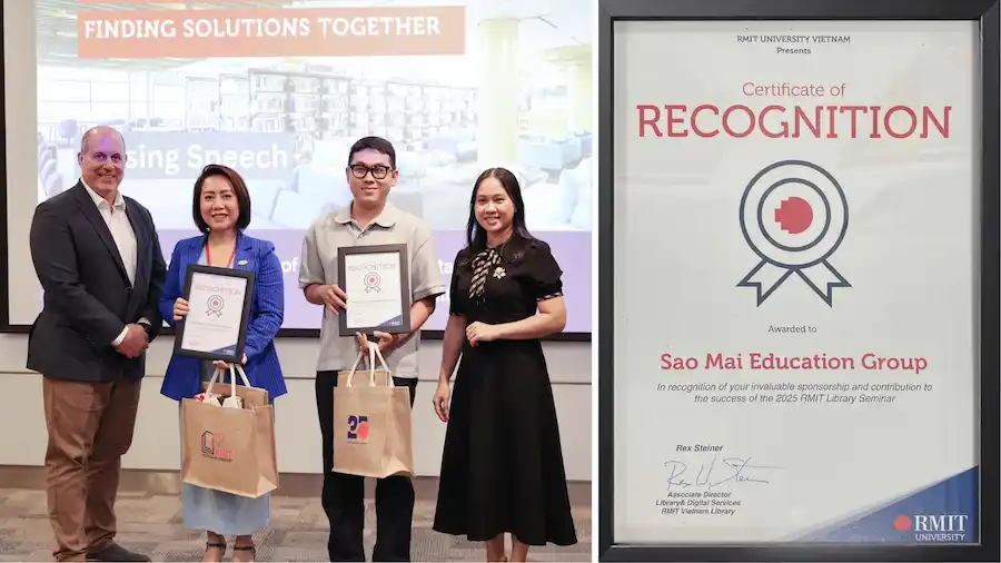 SAO MAI ĐỒNG HÀNH CÙNG ĐẠI HỌC RMIT THAM GIA HỘI THẢO HỢP TÁC LIÊN THƯ VIỆN