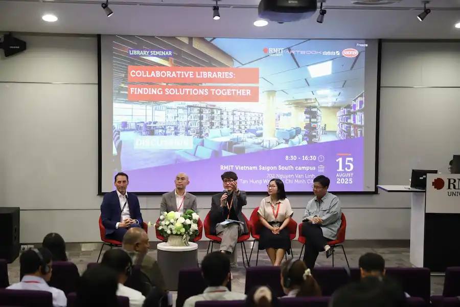 SAO MAI ĐỒNG HÀNH CÙNG ĐẠI HỌC RMIT THAM GIA HỘI THẢO HỢP TÁC LIÊN THƯ VIỆN