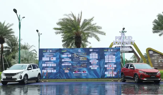 Sao Mai tai tro va dong hanh cung Giai Golf Kohble Championship 2025 2