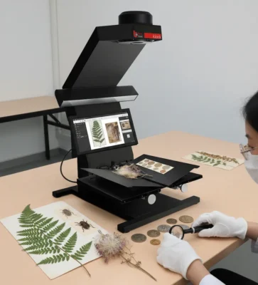 So hoa mau thuc vat con trung tien xu… voi may Scan Microbox 3