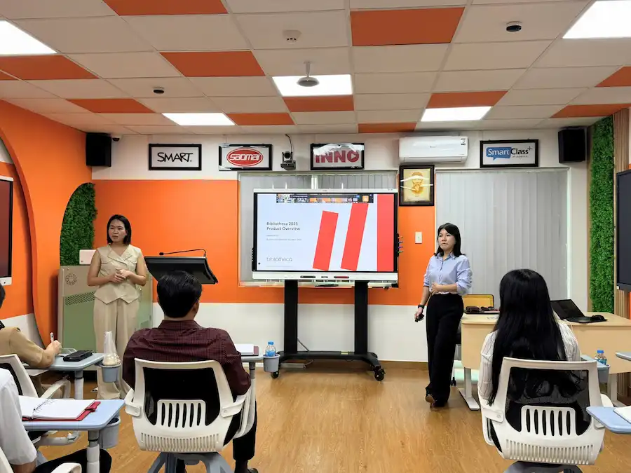 Đón tiếp đại diện Bibliotheca trong chuyến thăm và làm việc tại văn phòng Sao Mai Education Group