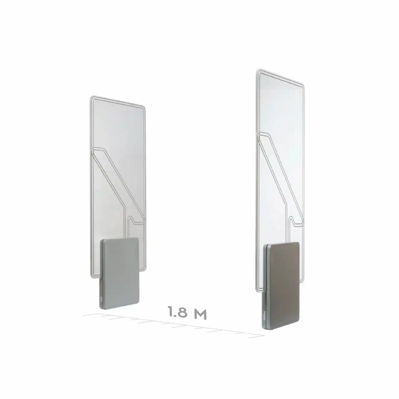 Cổng an ninh thư viện 1,8 mét RFID Bibliotheca 5 Cổng an ninh thư viện 1,8 mét RFID Bibliotheca
