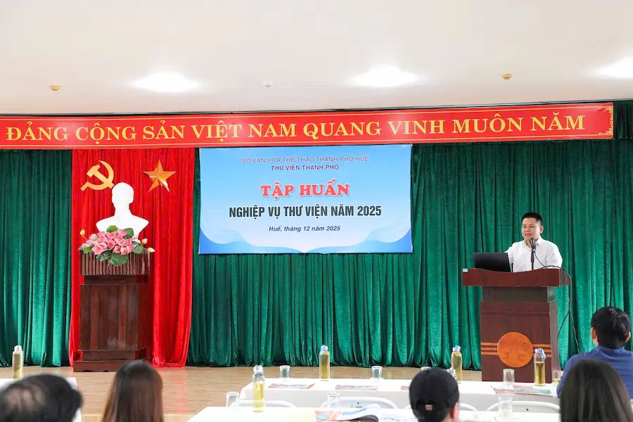 Sao Mai đồng hành cùng Thư viện Huế tham gia chương trình tập huấn nghiệp vụ thư viện năm 2025 5 Tap huan thu vien tai Hue 3