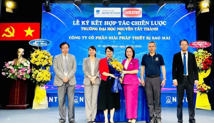 Sao Mai Education Group ký kết thỏa thuận hợp tác - Trở thành đối tác chiến lược của Trường Đại học Nguyễn Tất Thành
