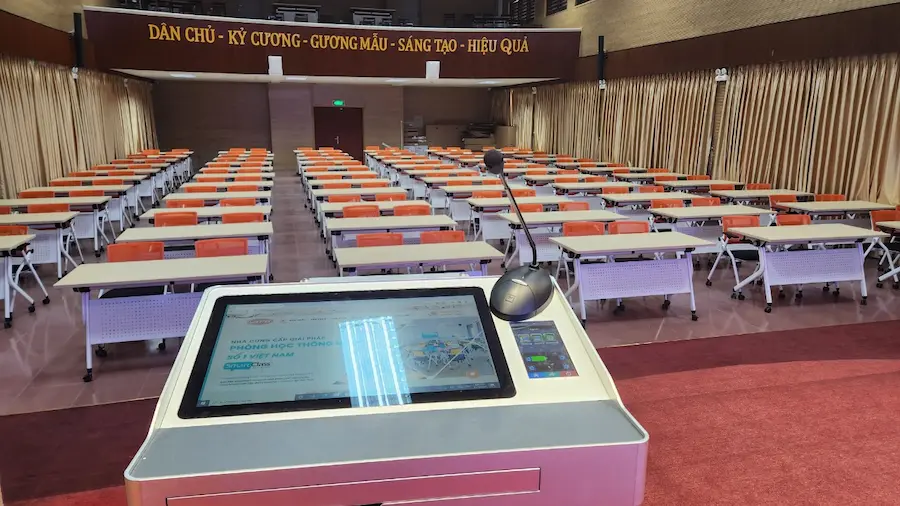 Không gian Hội trường thông minh Học viện Chính trị khu vực II