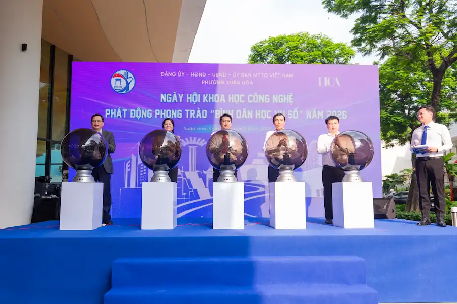 Sao Mai đồng hành cùng Ngày hội Khoa học Công nghệ & Lễ phát động phong trào “Bình dân học vụ số” năm 2026 6 Sao Mai đồng hành cùng Ngày hội Khoa học Công nghệ & Lễ phát động phong trào “Bình dân học vụ số” năm 2026