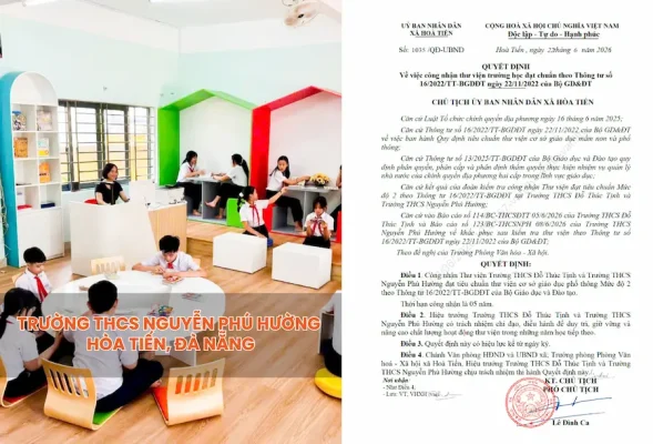 thư viện đạt chuẩn mức độ 2