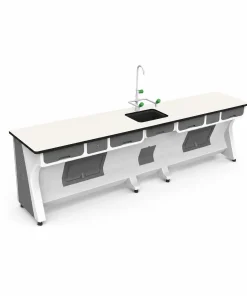 Bàn thí nghiệm học sinh tích hợp chậu rửa