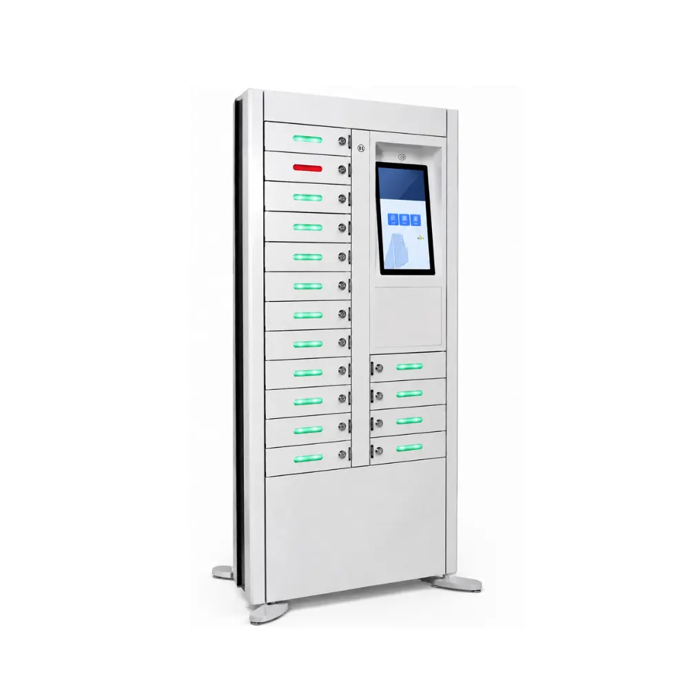 Trạm sạc điện thoại thông minh tích hợp thanh toán 16 khay INNOSMART TSAPC-16DT-WS 1 Trạm sạc điện thoại thông minh tích hợp thanh toán 16 khay INNOSMART TSAPC-16DT-WS