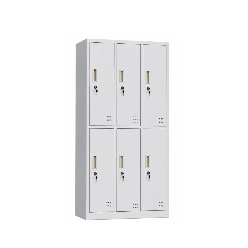 Tủ kim loại bảo quản tài sản 6 cánh 2 tầng 1 Tủ kim loại bảo quản tài sản 6 cánh 2 tầng