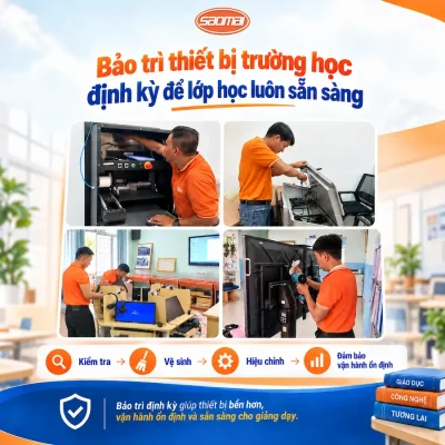 bảo trì thiết bị trường học định kỳ